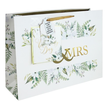 Clairefontaine Dísztasak Clairefontaine/Eurowrap 12,7x35,5 cm Mr&Mrs ajándéktasak
