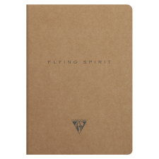 Clairefontaine füzet, vonalas, tűzött, A5, 48 lap, 90g, kraft, Flying Spirit füzet