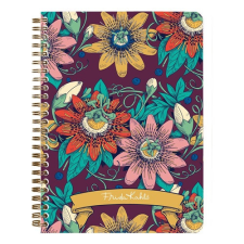 Clairefontaine Jegyzetfüzet Clairefontaine Frida Kahlo A/5, spirálos, 74 lapos, vonalas, vegyes minta füzet