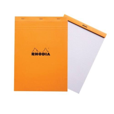 Clairefontaine Jegyzettömb Clairefontaine Rhodia Orange A/4 80 lapos kockás jegyzettömb