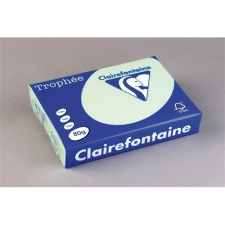 Clairefontaine Másolópapír színes Clairefontaine Trophée A/4 80g pasztellzöld 500 ív/csomag (1975) fénymásolópapír