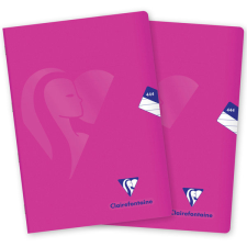 Clairefontaine Mimesys PP, A4 "444" vonalas, 40 lap, rózsaszín - 2 db füzet