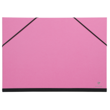 Clairefontaine rajzlaptartó mappa (37x52 cm, A3, gumis), pink mappa