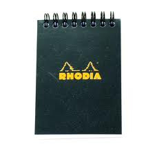 Clairefontaine Rhodia Classic fekete spirálblokk  kockás 80lap  7 5x10 5cm jegyzettömb