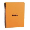 Clairefontaine Rhodia Classic narancs spirálfüzet  kockás 80lap  16x21cm
