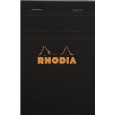 Clairefontaine Rhodia fekete jegyzetblokk  vonalas 80lap  11x17cm füzet