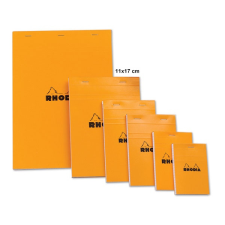 Clairefontaine Rhodia narancs jegyzetblokk  80lap  vonalas 11x17cm jegyzettömb