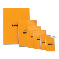 Clairefontaine Rhodia narancs jegyzetblokk  80lap  vonalas  5 2x7 5cm jegyzettömb