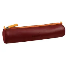 Clairefontaine Rhodiarama 215x5cm hengeres műbőr burgundivörös tolltartó tolltartó