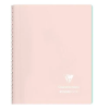 Clairefontaine Spirálfüzet Clairefontaine Koverbook Blush A/5 80 lapos PP borítású vonalas púderrózsaszín