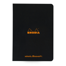 Clairefontaine tűzött füzet (A5, 48lap, pontozott) fekete, Rhodia füzet