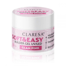 Claresa építőzselé Soft&Easy glam pink 90g műköröm zselé