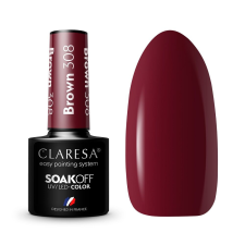Claresa Hidraulikus Körömlakk UV/LED, Barna 308, 5g lakk zselé
