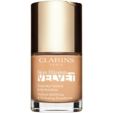 Clarins Skin Illusion Velvet mattító folyékony alapozó tápláló hatással árnyalat 107C 30 ml smink alapozó