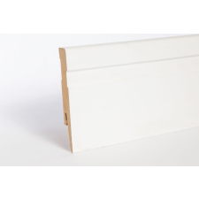 CLASSEN Fehér festhető szegélyléc, "Amerikai design", 100mm magas, 240cm élvédő, sín, szegélyelem