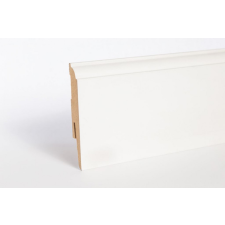 CLASSEN Fehér festhető szegélyléc, &quot;Amerikai design&quot;, 90mm magas, 240cm élvédő, sín, szegélyelem