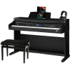Classic Cantabile Dp-A 410 Sh Digitális Zongora Fekete Fényes Szett Paddal És Fejhallgatóval