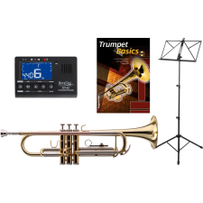 Classic Cantabile Tr-39 Bb-Trombitaszett Hangolóval/Metronómmal Kottaállvánnyal fúvós hangszer