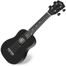 Classic Cantabile Us-100 Bk Soprano Ukulele Fekete Fekete gitár és basszusgitár