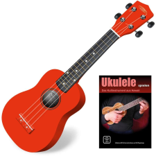 Classic Cantabile Us-100 Rd Szoprán Ukulele Piros Szett Könyvvel Együtt. gitár és basszusgitár