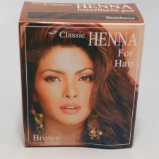  Classic Henna hajszínező por sötétbarna 100 g hajfesték, színező