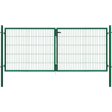  Classic kétszárnyú kapu  egyrudas panelkitöltés  zöld  75 x 300 cm kerti bútor