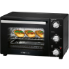 Clatronic elektromos légkeveréses sütő, 25 liter, ideális pizzához/félkész ételekhez/sült csirkéhez/süteményekhez, állítható hőmérséklet 100-230°C, 60 perces időzítő, dupla üveg, tapadásmente