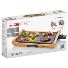 Clatronic TG 3697 asztali grill, bambusz grillsütő