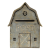 Clayre & EEf Antikolt fém postaláda házikó 26x11x35cm