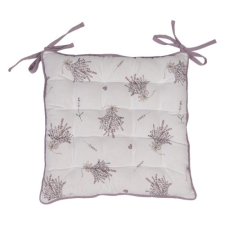 Clayre & EEf Székpárna 40x40cm,100% pamut, Lavender Garden lakástextília