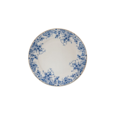 Clayre & EEf CLEEF.BFLDP Porcelán desszerttányér 21cm, White Blue Flowers konyhai eszköz