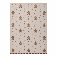 Clayre & EEf Karácsonyi Mézeskalács mintás konyharuha Classic Gingerbread Magic karácsonyi textilia