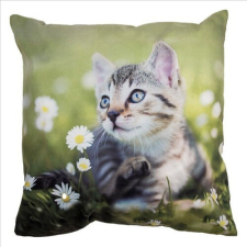 Clayre-Eef Textil párnahuzat 45x45cm, polyester, cica margarétával lakástextília