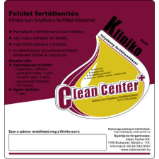  Clean Center Kliniko-sun kísérőmatrica információs címke