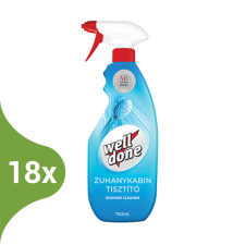 Clean Center Well Done zuhanykabin tisztító spray 750ml (Karton - 18 db) tisztító- és takarítószer, higiénia