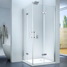 Clear Cremona Duo 90 x 90 x 195 cm zuhanykabin dupla belapozható ajtó kád, zuhanykabin