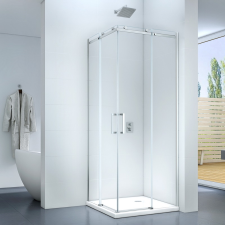 Clear Rezzo 80 x 80 x 195 cm tolóajtós zuhanykabin kád, zuhanykabin