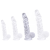 ClearlyHorny Dildick átlátszó prémium vibrátor - 17 x 4.5 cm