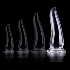 ClearlyHorny Gazox XL – átlátszó anál dildó 21 x 6,5 cm műpénisz, dildó
