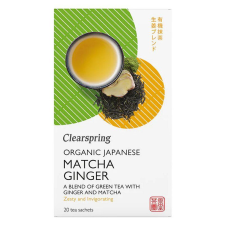 Clearspring Bio Japán Matcha Gyömbér Tea 20db tea