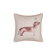 CLEEF.DHL21 Párnahuzat 40x40cm, 100% pamut, Dachshund Love lakástextília