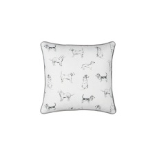 CLEEF.DOL30 Textil párnahuzat 50x50cm, kutyás, 50% acryl-50% polyester, Dog Lovers lakástextília