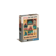 Clementoni 1000 db-os Compact puzzle - Style In The City - Barcelona (39847) puzzle, kirakós