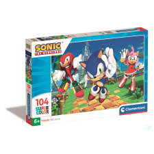 Clementoni 104 db-os SuperColor puzzle - Sonic puzzle, kirakós