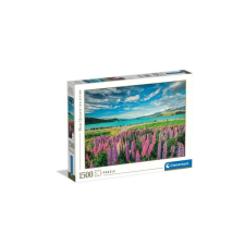 Clementoni 1500 db-os puzzle - High Quality Collection - Lupins Lake (31728) puzzle, kirakós