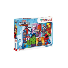 Clementoni 24 db-os Szuper Színes Maxi puzzle - Marvel Szuperhősök (24208) puzzle, kirakós