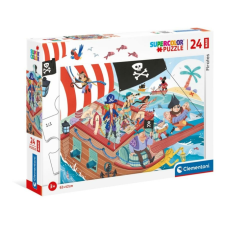 Clementoni 24 db-os Szuper Színes Maxi puzzle - Pirates - Kalózok (24209) puzzle, kirakós