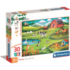 Clementoni 30 db-os Supercolor Puzzle - Állatfarm 20286 (8005125202867)