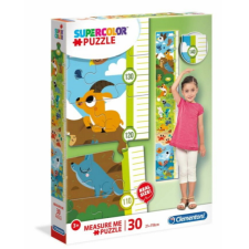 Clementoni 30 db-os Szuper színes puzzle Magasságmérővel - Aranyos állatok (20329) puzzle, kirakós