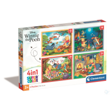Clementoni 4 az 1-ben Disney Micimackó puzzle gyűjtemény puzzle, kirakós